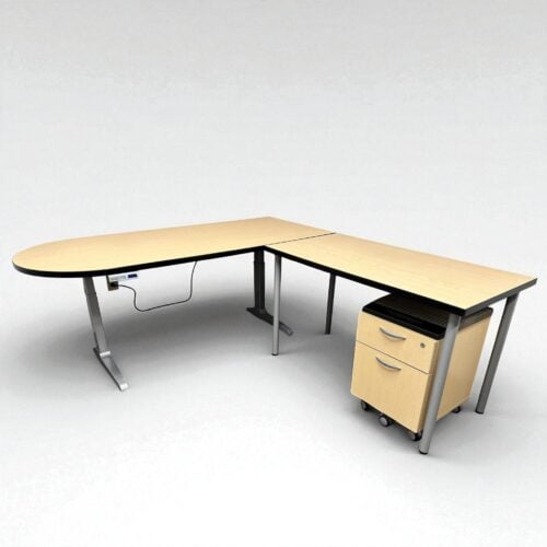 1Stop Private Office L-Shape Desk