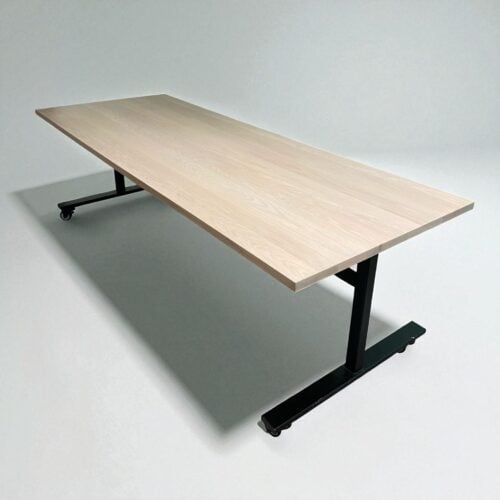96" W × 36" D Mash Studios Nesting Table – Natural Wood Top