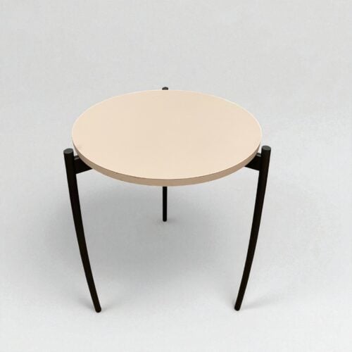 17" Round Metro Side Table – White Top