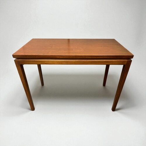40" × 20" Dark Wood Tone Occasional Table – Fixed Height