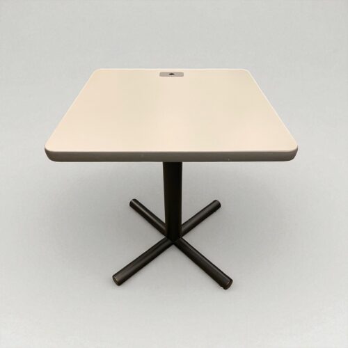 24" × 24" Square White Table – Compact Accent Table