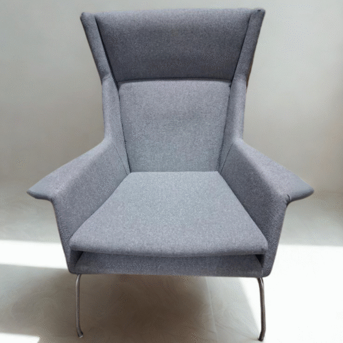Cobalt Blue Room & Board Aiden Lounge Chair – Modern Office Lounge