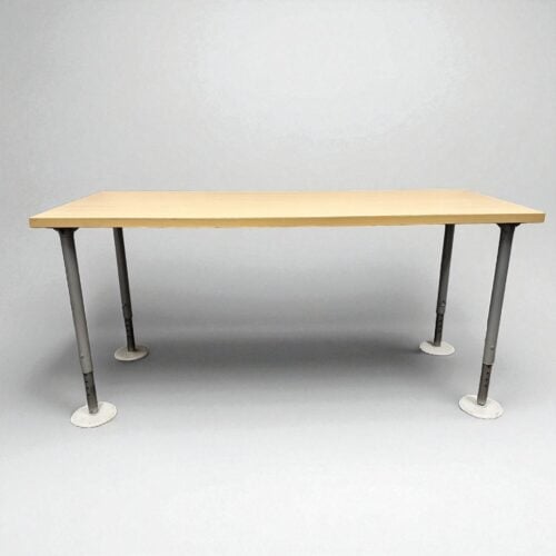 60" / 72" Adjustable Height Table – Maple (Various Post Legs)