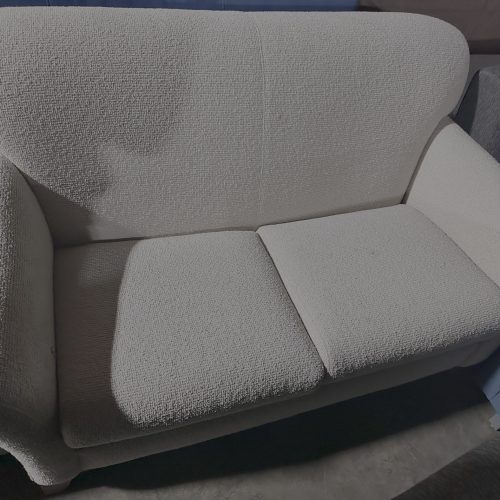 All white sofa textured