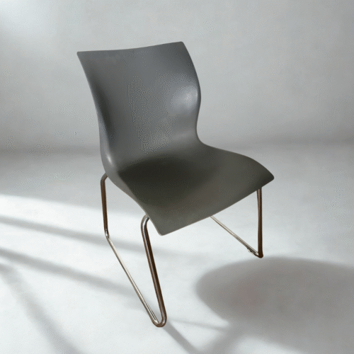 Teknion Nami Stacking Chair, No Arms-Grey
