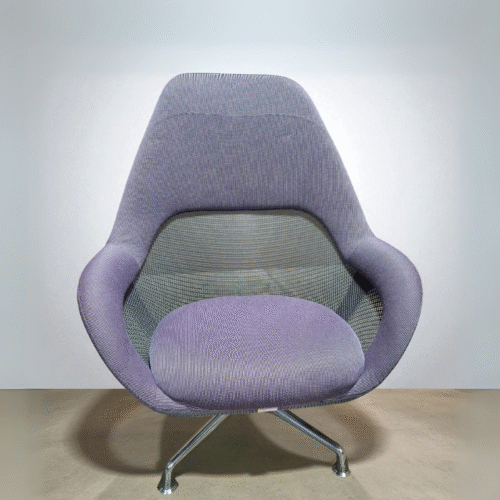 Violet Upholstered Lounge Chair – Contemporary Accent