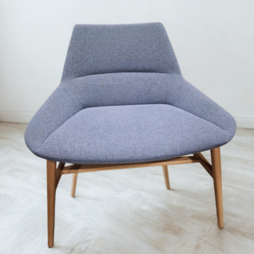 Slate Grey Lounge Chair – Upholstered Seating