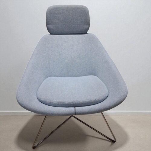 Grey Lounge Chair – Neutral Upholstery – Modern Accent