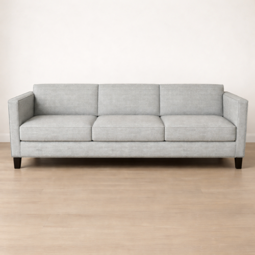 Light Gray Woven Fabric 3-seater Sofa