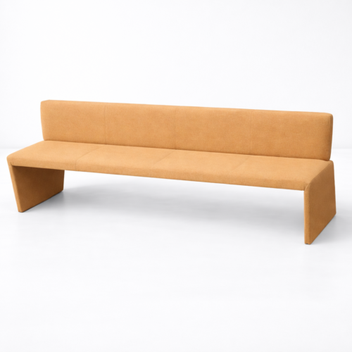 Modern Upholstered Bench Seat - Orange