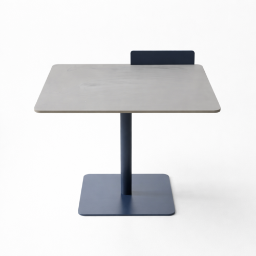 Square Café Table with Center Pedestal Base