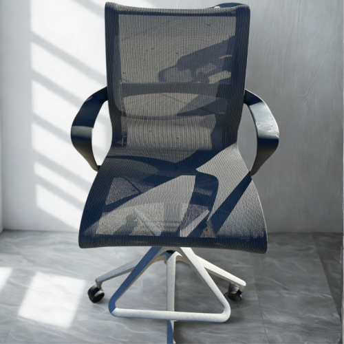 Mesh Ergonomic Task Chair, Light Gray Five-Star Frame