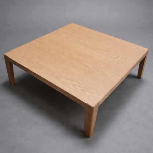 Minimalist Light Oak Coffee Table