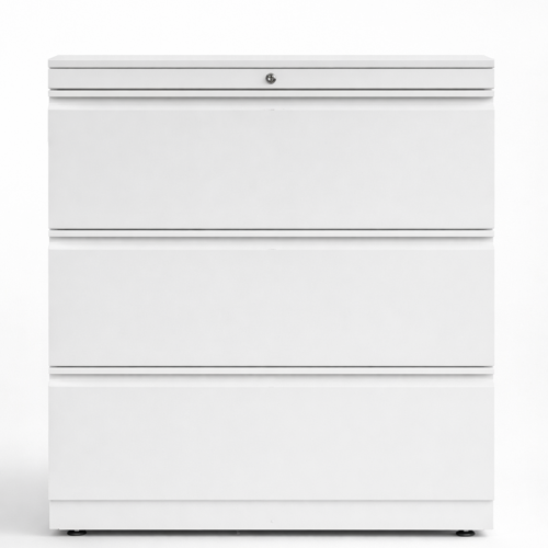 3-High Lateral File White