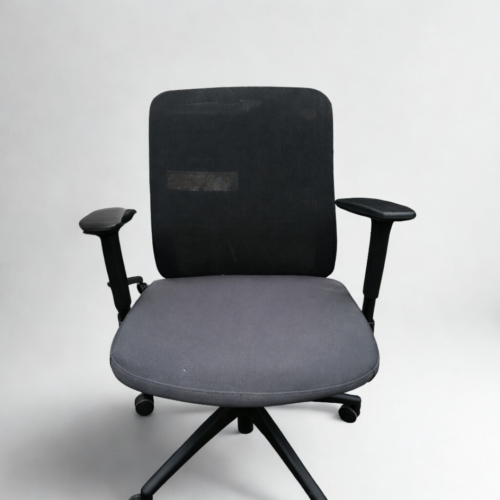 Black Mesh Task Chair with Adjustable Lumbar Support