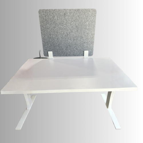 Desk Privacy Screens - Gray