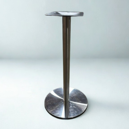 Bar-height Chrome Single-Column Table Base