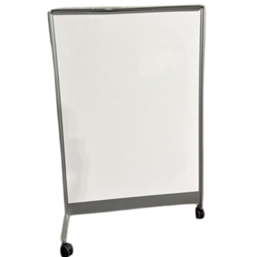 Mobile Whiteboard Panel, Gray Frame